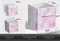 Sorbus Fabric Collapsible Cube Storage Bins Set - Tie Dye 4 Pack